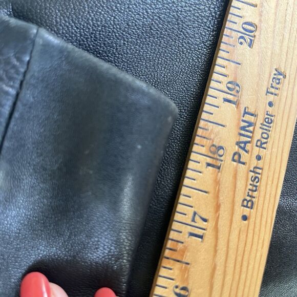 Vintage Jones New York Leather Jacket/Blazer Womens XL Black Retro Classic - Picture 12 of 13